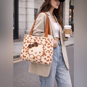 Hello Kitty Leopard Print Tote Bag